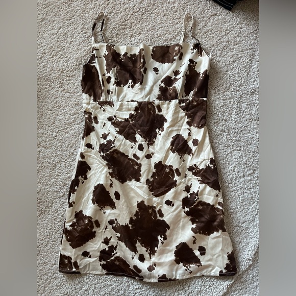 NWT Altar’d State Cow Pattern Slip Dress 🤠 - Picture 1 of 6